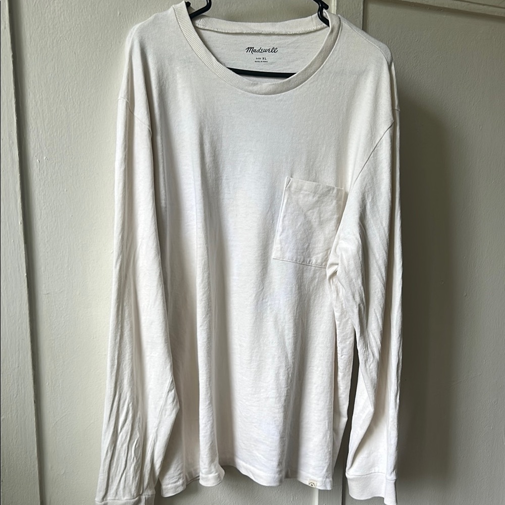Madewell XL Men's White Long Sleeve Shirt